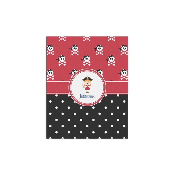 Custom Girl's Pirate & Dots Poster - Multiple Sizes (Personalized)
