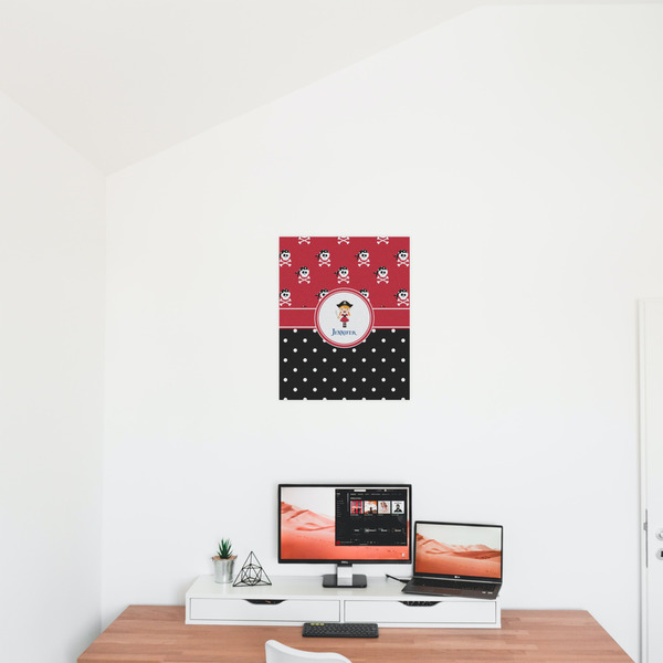 Girl's Pirate & Dots 16x20 - Matte Poster - On the Wall
