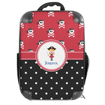 Girl's Pirate & Dots Hard Shell Backpack (Personalized)