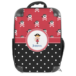 Girl's Pirate & Dots 18" Hard Shell Backpack (Personalized)
