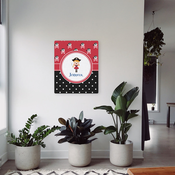 Girl's Pirate & Dots 20x24 - Canvas Print - In Context