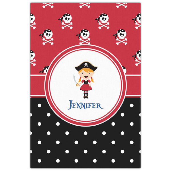 Girl's Pirate & Dots 20x30 - Canvas Print - Front View