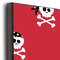 Girl's Pirate & Dots 20x30 Wood Print - Closeup