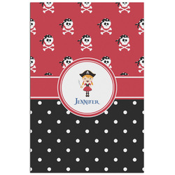 Girl's Pirate & Dots Poster - Matte - 24x36 (Personalized)