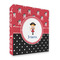 Girl's Pirate & Dots 3 Ring Binders - Full Wrap - 2" - FRONT