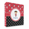 Girl's Pirate & Dots 3 Ring Binder - Full Wrap - 2" (Personalized)