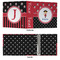 Girl's Pirate & Dots 3 Ring Binders - Full Wrap - 3" - APPROVAL