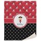 Girl's Pirate & Dots Sherpa Throw Blanket (Personalized)