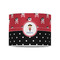 Girl's Pirate & Dots 8" Drum Lampshade - FRONT (Poly Film)