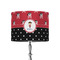 Girl's Pirate & Dots 8" Drum Lamp Shade - Fabric (Personalized)