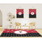 Girl's Pirate & Dots 8'x10' Indoor Area Rugs - IN CONTEXT