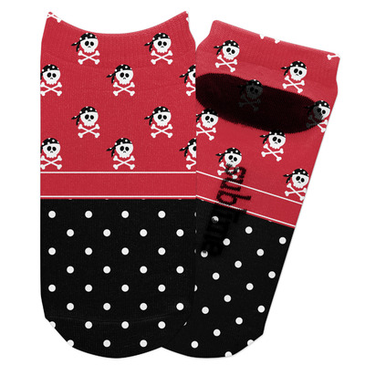 Girl's Pirate & Dots Adult Ankle Socks (Personalized)