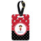 Girl's Pirate & Dots Aluminum Luggage Tag (Personalized)