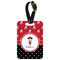 Girl's Pirate & Dots Metal Luggage Tag w/ Name or Text