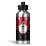 Girl's Pirate & Dots Water Bottle - Aluminum - 20 oz (Personalized)