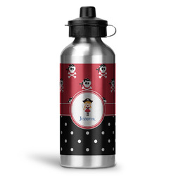 Girl's Pirate & Dots Water Bottles - 20 oz - Aluminum (Personalized)