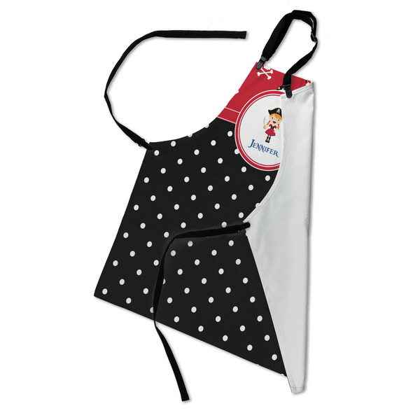 Girl's Pirate & Dots Apron - Folded