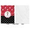 Girl's Pirate & Dots Baby Blanket (Single Side - Printed Front, White Back)