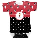 Girl's Pirate & Dots Baby Bodysuit (Personalized)