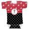 Girl's Pirate & Dots Baby Bodysuit 3-6 (Personalized)