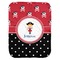Girl's Pirate & Dots Baby Swaddling Blanket - Flat