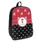 Girl's Pirate & Dots Backpack - angled view