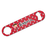 Girl's Pirate & Dots Bar Bottle Opener w/ Name or Text