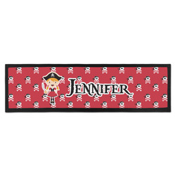 Girl's Pirate & Dots Bar Mat - Large (Personalized)
