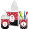 Girl's Pirate & Dots Bathroom Accessories Set (Personalized)