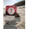 Girl's Pirate & Dots Beach Spiker white on beach with sand