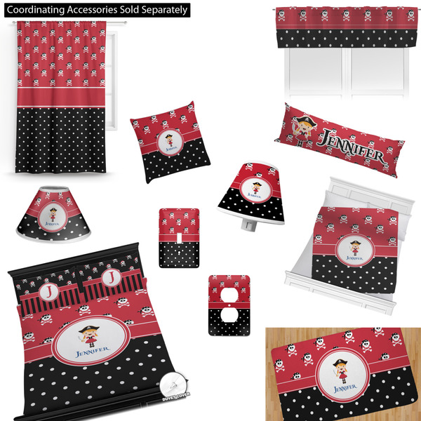 Girl's Pirate & Dots Bedroom Decor & Accessories2