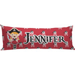 Girl's Pirate & Dots Body Pillow Case (Personalized)