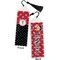 Girl's Pirate & Dots Bookmark with tassel - Front and Back