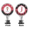 Girl's Pirate & Dots Bottle Stopper - Front and Back