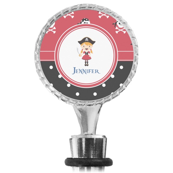 Girl's Pirate & Dots Bottle Stopper Main View