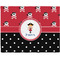Girl's Pirate & Dots Woven Fabric Placemat - Twill w/ Name or Text