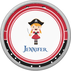 Girl's Pirate & Dots Cabinet Knob (Personalized)