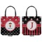 Girl's Pirate & Dots Canvas Tote - Front and Back