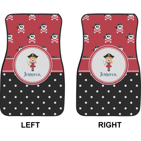 Girl's Pirate & Dots Car Mat Front - Approval