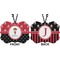 Girl's Pirate & Dots Car Ornament (Approval)