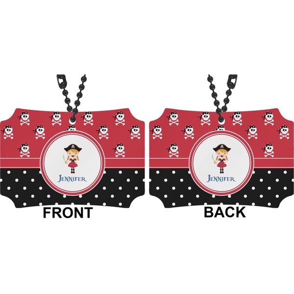 Girl's Pirate & Dots Car Ornament - Berlin (Approval)