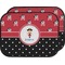 Girl's Pirate & Dots Car Floor Mats (Back Seat) (Personalized)