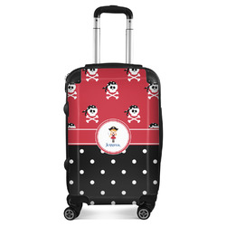 Girl's Pirate & Dots Suitcase - 20" Carry On (Personalized)