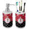 Girl's Pirate & Dots Ceramic Bathroom Accessories Set (Personalized)
