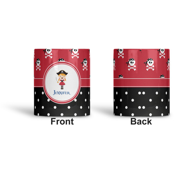 Girl's Pirate & Dots Ceramic Pen Holder - Apvl