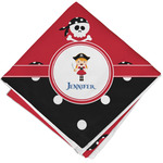 Girl's Pirate & Dots Cloth Napkin w/ Name or Text