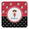 Girl's Pirate & Dots Coaster Set - FRONT (one)