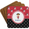 Girl's Pirate & Dots Coaster Set (Personalized)