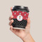Girl's Pirate & Dots Coffee Cup Sleeve - LIFESTYLE