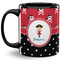Girl's Pirate & Dots Coffee Mug - 11 oz - Full- Black